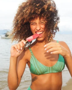 New Seea Bobby Bikini Top - Coastal Rib
