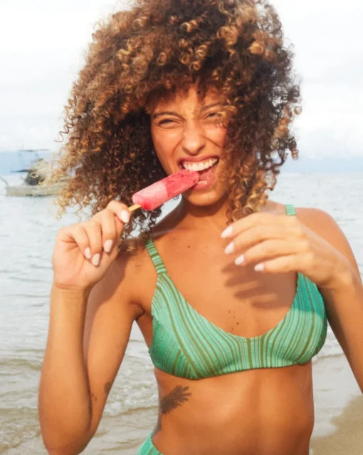 New Seea Bobby Bikini Top - Coastal Rib