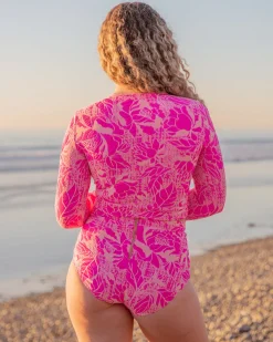 Discount Seea Palomar Crop Top Rashguard - Carmine