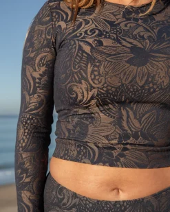 New Seea Palomar Crop Top Rashguard - Delfina