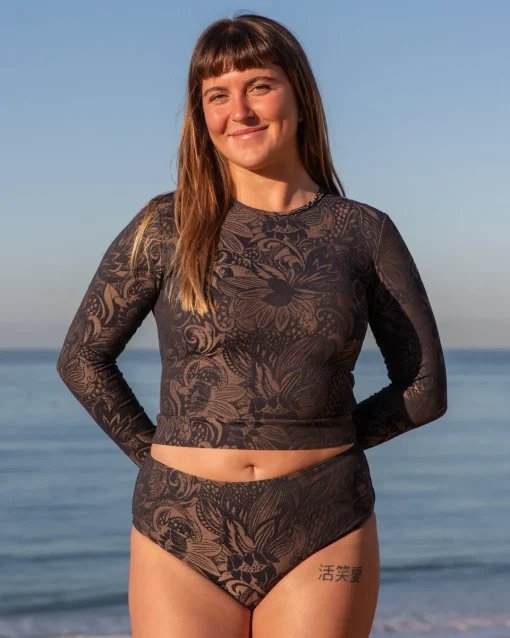 New Seea Palomar Crop Top Rashguard - Delfina