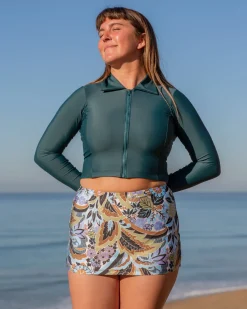 Hot Seea Rad Zip Surf Jacket - Forest